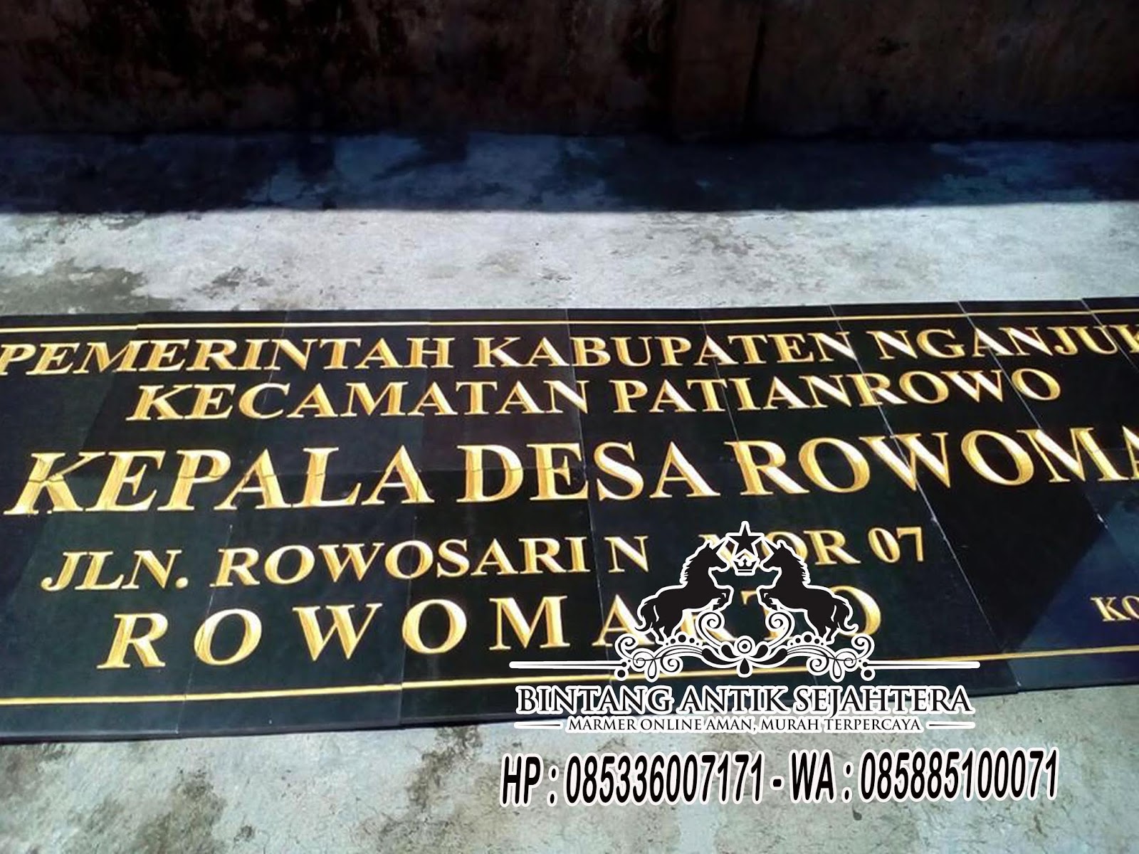 Papan Nama Kantor, Papan Nama Kantor Desa, Contoh Papan Nama Kantor