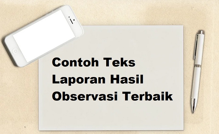 9 Contoh Teks Laporan Hasil Observasi Terbaik 2020 Informasi Pendidikan