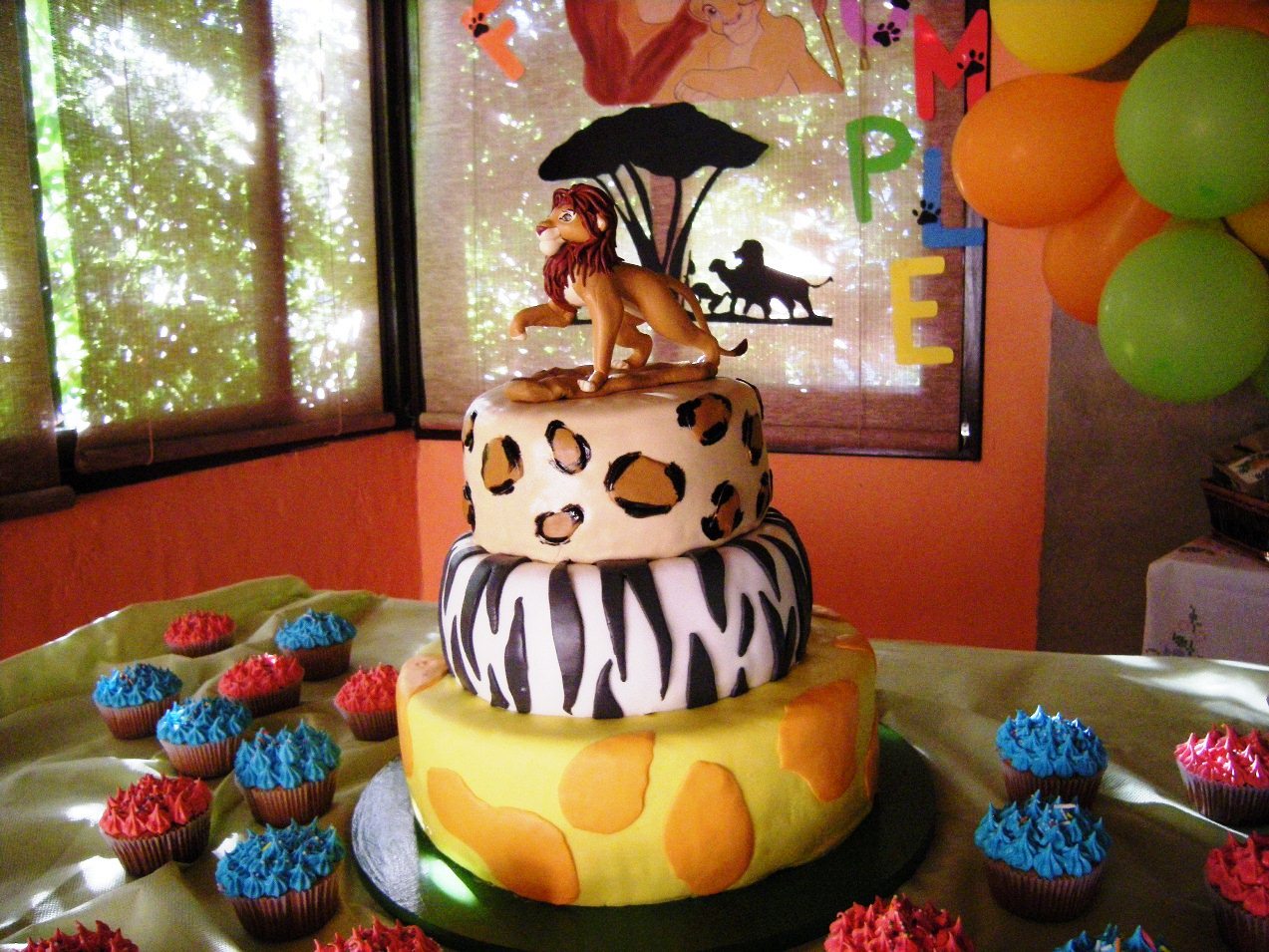 Puerto Cangrejo: Torta de cumpleaños Rey León / Lion King birthday cake