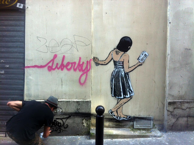 Street Art By Nick Walker In Paris, France.