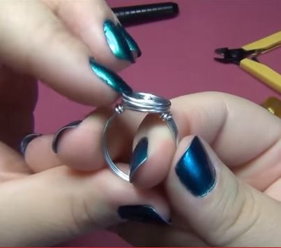 wire wrapped ring base tutorial