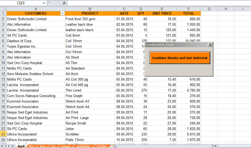 Excel VBA Merge Multiple Sheets Into One Worksheet | Hints ...