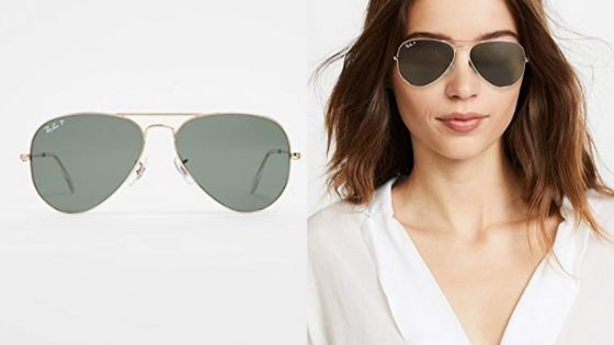 ray ban women's polarized aviator sunglasses