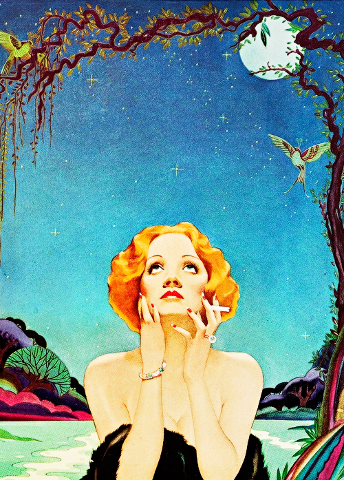 Marlene Dietrich vista por Alberto Vargas