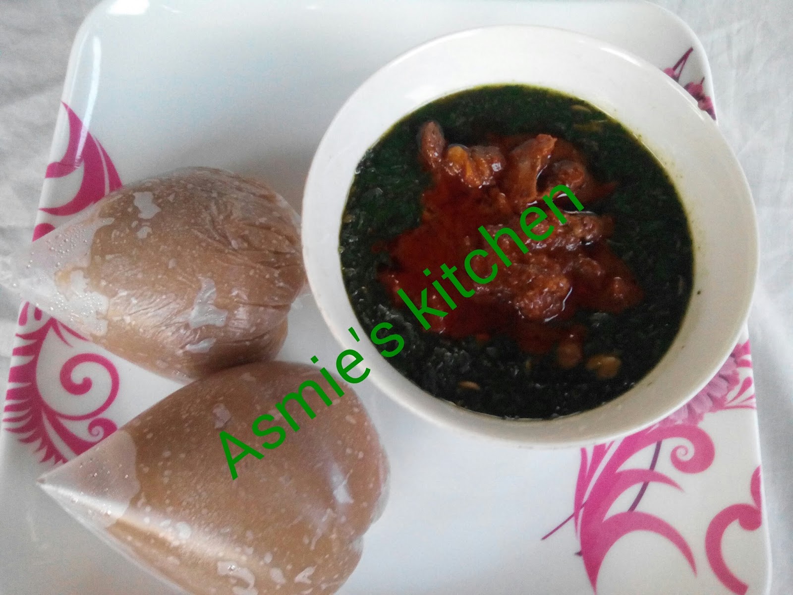 Yam Flour with Ewedu Soup An irresistible meal Asmie's Kitchen