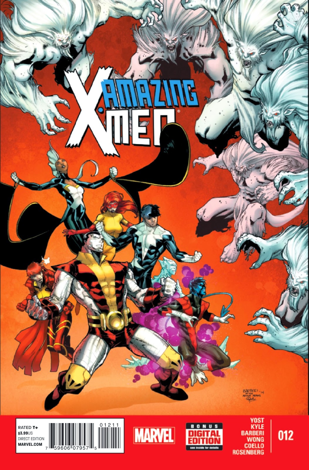 Amazing X-Men 12 Wolrd War Wendigo Conclusion Cover