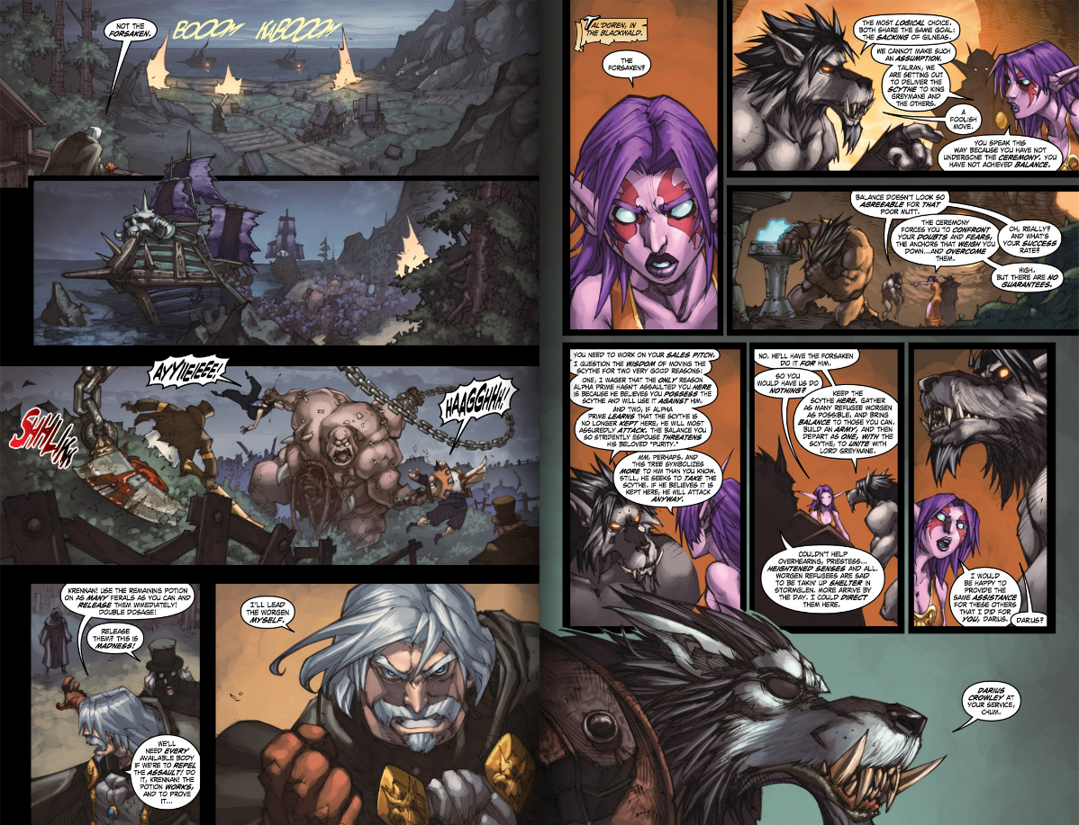 The Newest Rant: Not A Bad Way To End The Series--World Of Warcraft: Curse  Of The Worgen #4-5