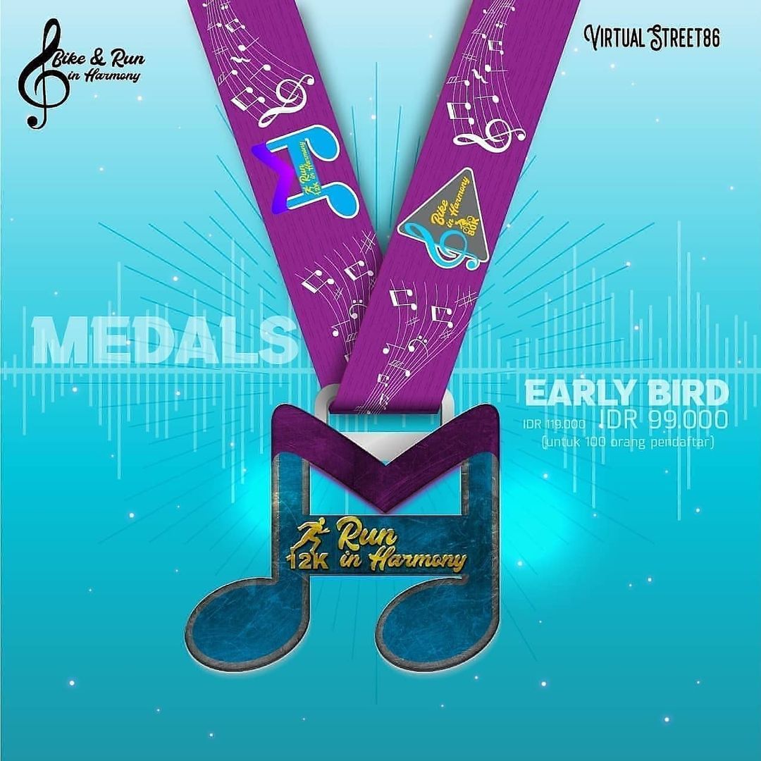 Run Medal 🔍 Virtual Run & Ride in Harmony • 2021 Run Medal 🏅 Virtual Run & Ride in Harmony • 2021