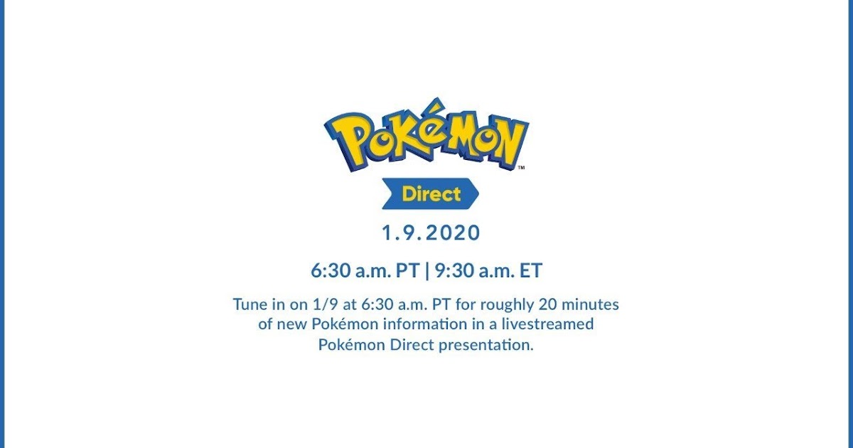 Novo Pokémon Direct é anunciado para o dia 9 de janeiro Nintendo Blast