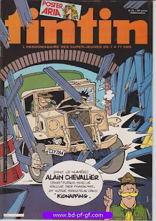 Tintin-numéro 33, année 38, 1983, Alain Chevallier et poster