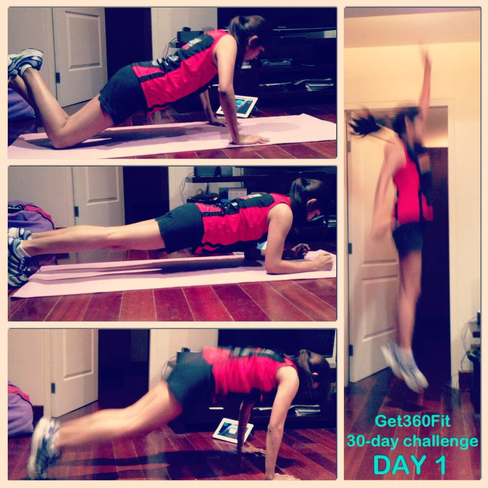 dedma lang Get 360 Fit, the 30Day Challenge WEEK 1