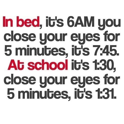 In Bed vs At School