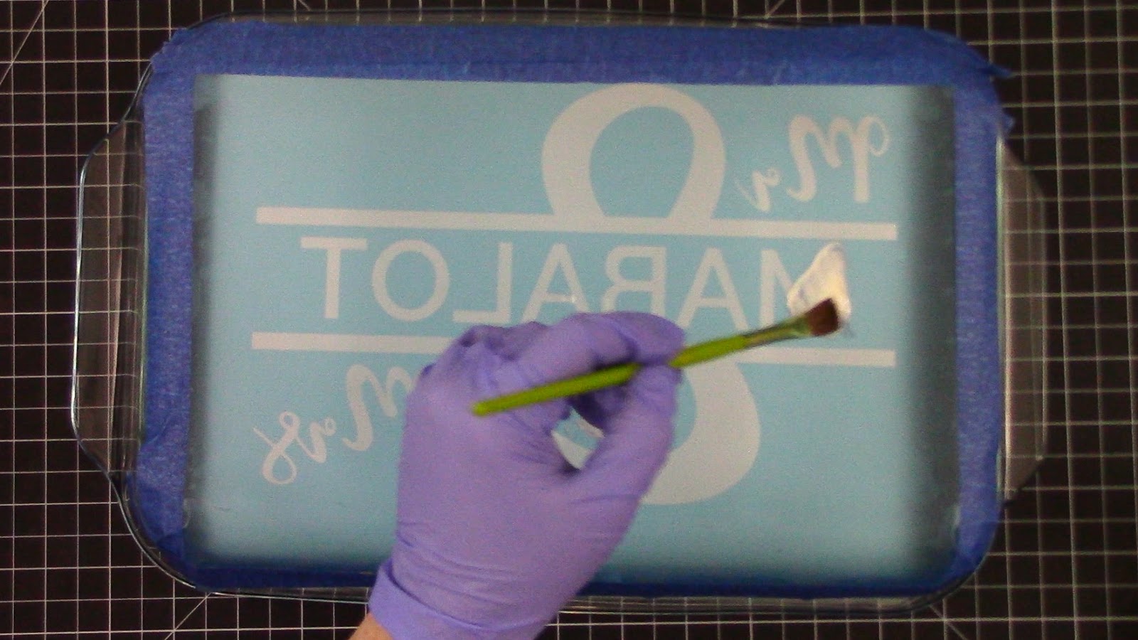 Beginner Glass Etching Tutorial with Silhouette Stencil Silhouette School