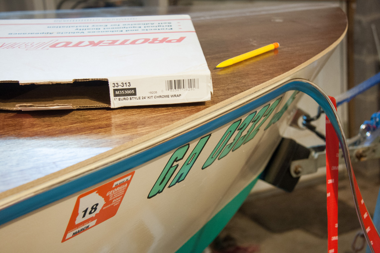 Michael's Boatbuilding Blog Selfadhesive automotive trim as a rub rail