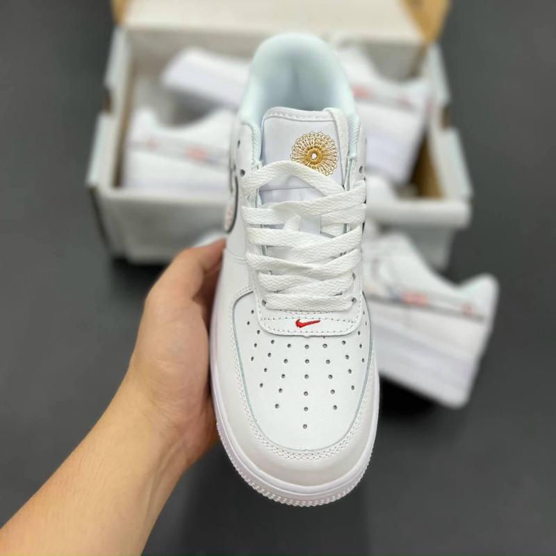 Giày thể thao sneaker nam nữ Af1 Logo hoa cúc hàng cao cấp full box bill