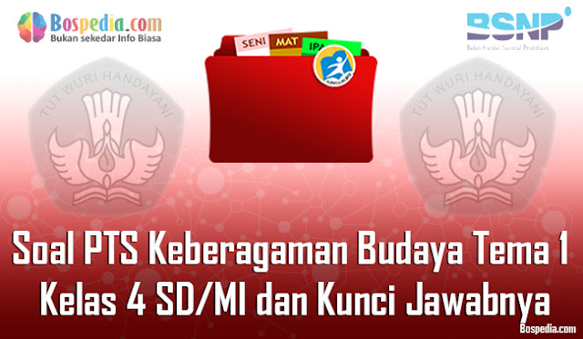 40+ Contoh Soal PTS Keberagaman Budaya Tema 1 Kelas 4 SD/MI dan Kunci Jawabnya Terbaru