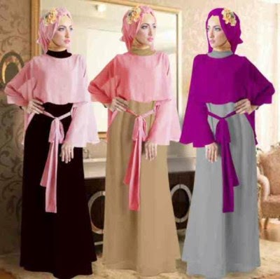 Desain baju gamis muslimah model renda Desain baju gamis muslimah model renda