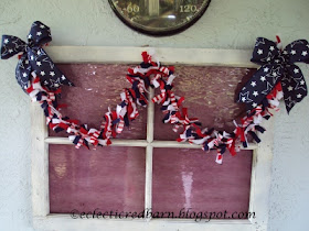 Eclectic Red Barn: 4th of July Garland
