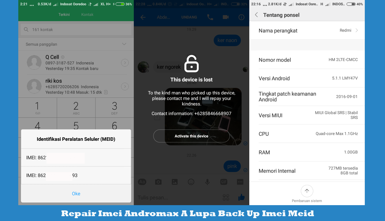 Cara Fix Imei Meid Null Andromax A Untuk Yang Lupa Back Up