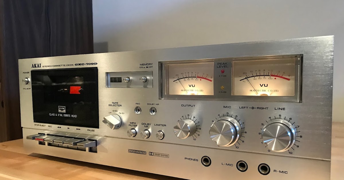 Vintage Stereo Guy AKAI GXC709D Stereo Cassette Deck (197879)