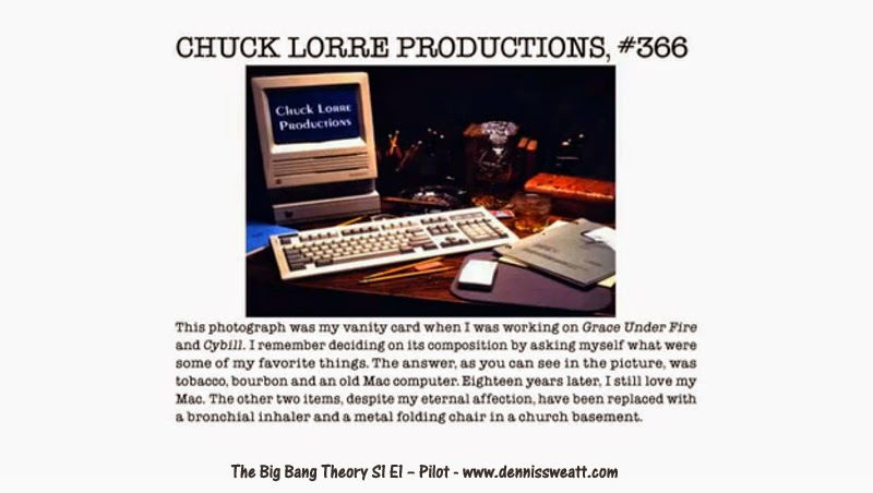 Dennis M. Sweatt Comic Book Creations and Design!: 10 Chuck Lorre