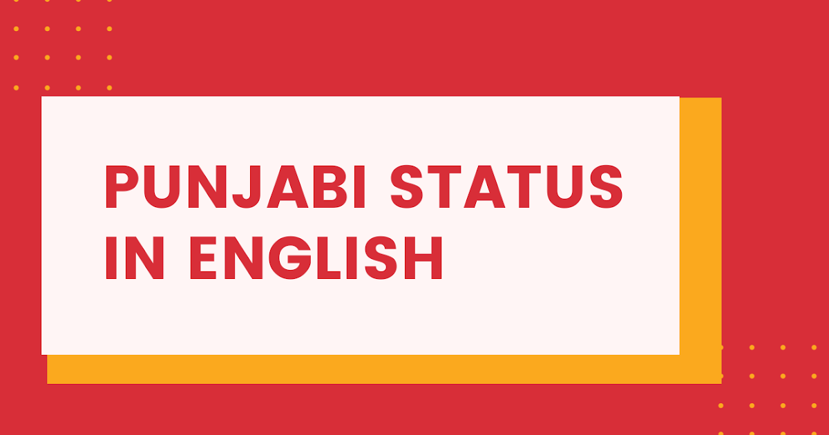 Punjabi Status in English for Instagram Statuspb STATUSPB
