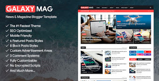 Download free Template Blogger Galaxy Mag V1.7.0 Premium - Without Encrypted Link