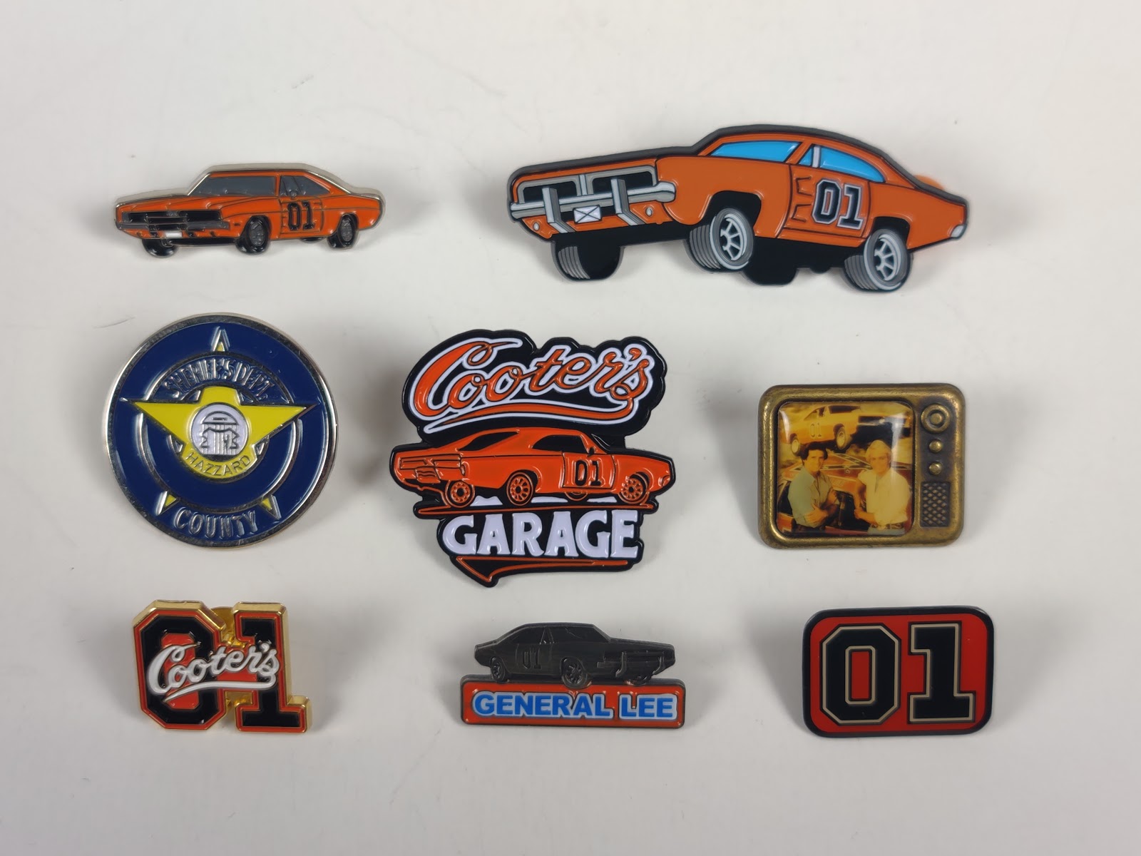 The Dukes of Hazzard Buttons Pinback Pins  1" 1/4 set of 6 custom made new 