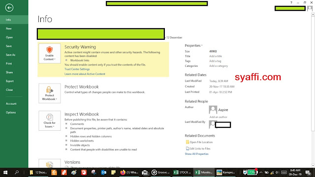 Formula Tidak Langsung Ada Hasil Sebelum di Save pada Worksheet Excel