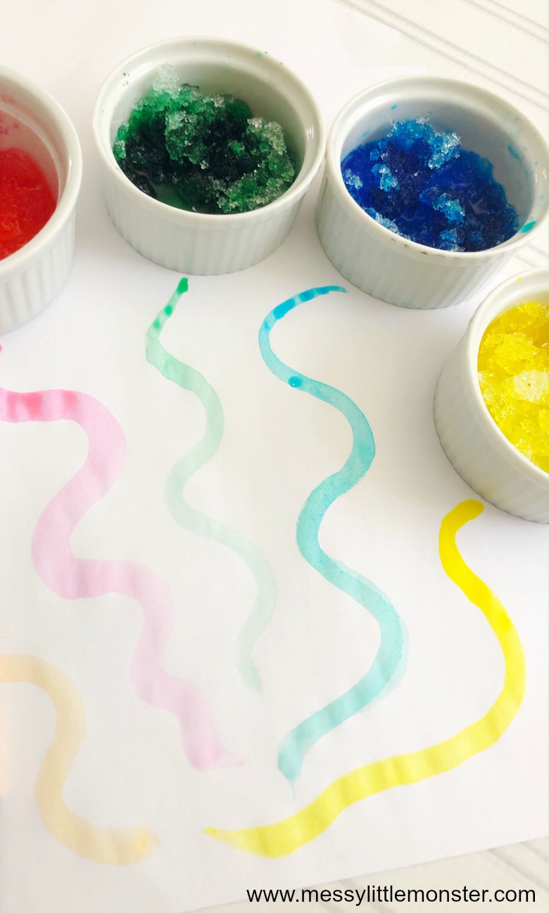 Snow Spray Paint Recipe : A fun Winter Sensory Activity - ConservaMom