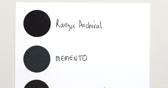 What is the difference between StāzOn and Memento inks? - Kristine