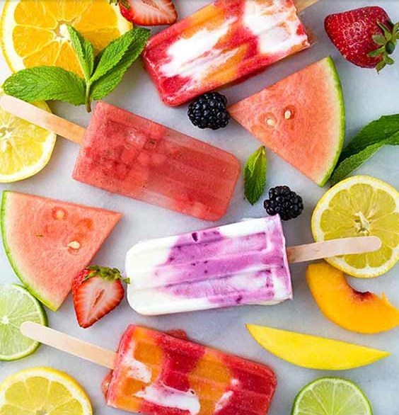 Healthy Homemade Fruit Popsicles Healthy Homemade Fruit Popsicles