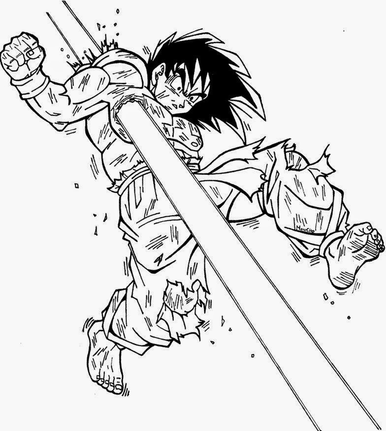 Imagenes De Goku Para Colorear