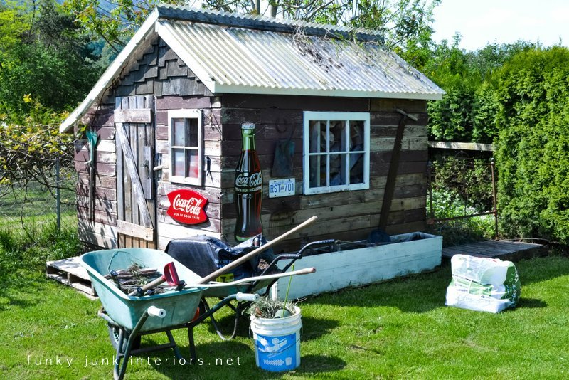 Creating garden art with JUNKFunky Junk Interiors