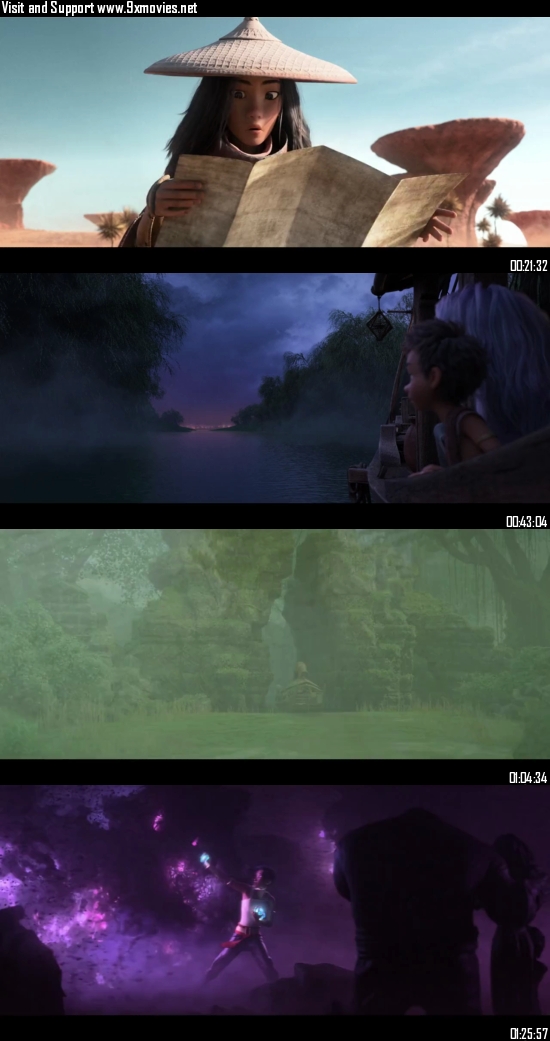 Raya and the Last Dragon 2021 BRRip 720p 480p Dual Audio Hindi English Full Movie Download