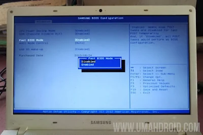 Mengatasi Flashdisk Tidak Terbaca di BIOS Laptop Samsung