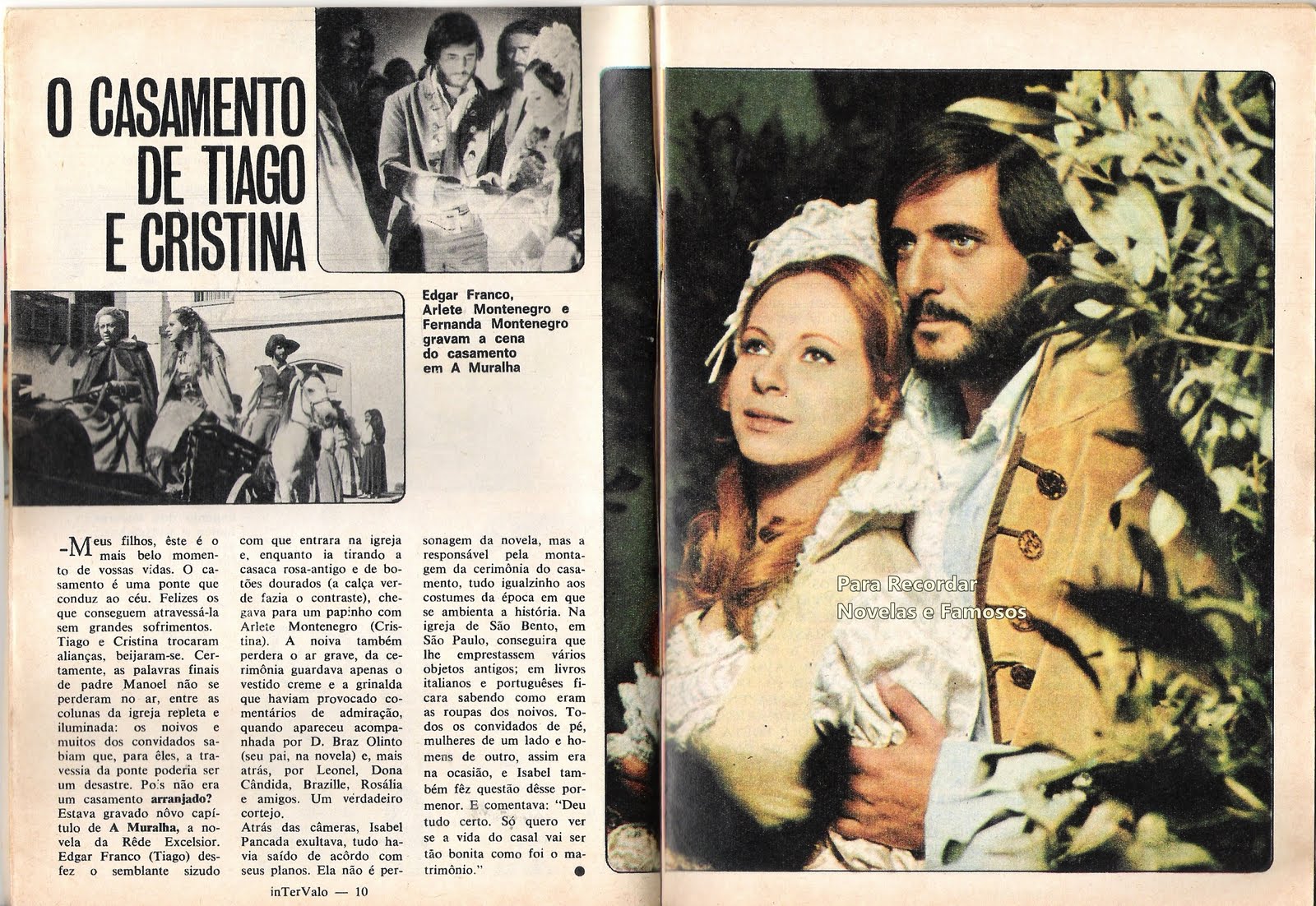 Para Recordar Novelas e Famosos O Casamento de Tiago e Cristina 