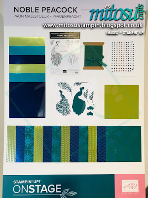 Noble Peacock Suite NEW Stampin' Up! Products #onstage2019 Display Board from Mitosu Crafts UK