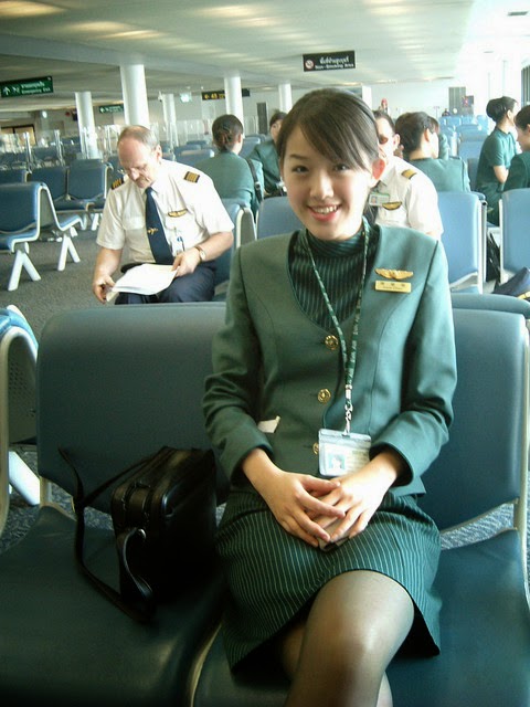 The Uniform Girls [pic] Eva Air Stewdess Uniforms 3