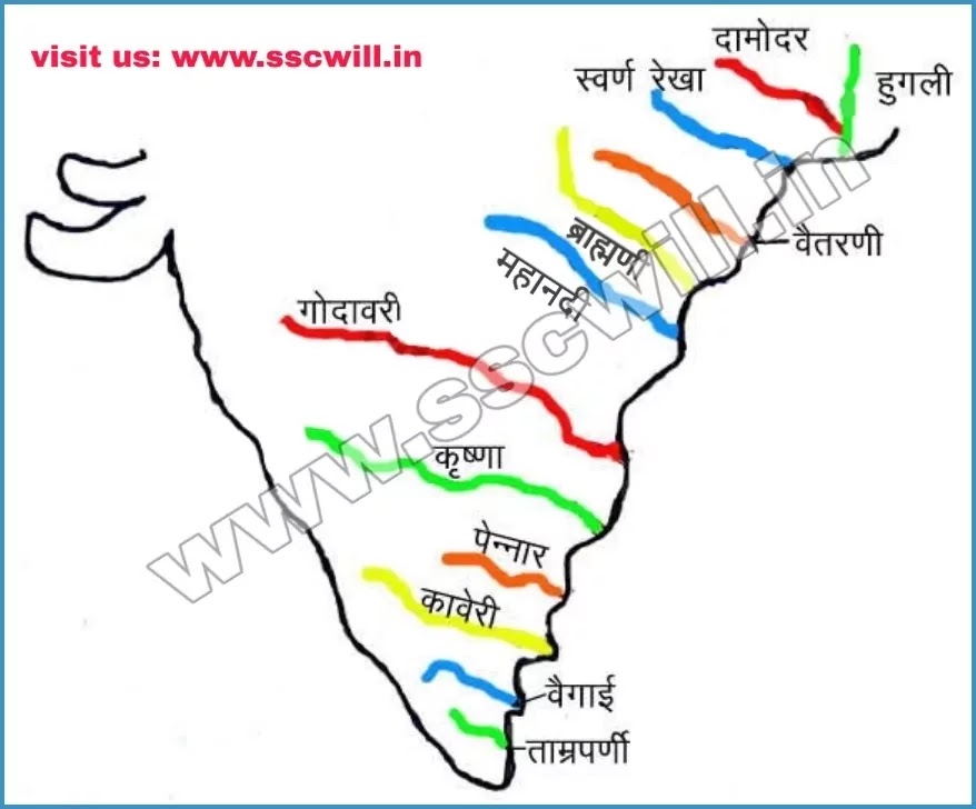River Map Of India In Hindi India River Map, Maps Of Indian River, River Map Of India, India River Map  In Hindi