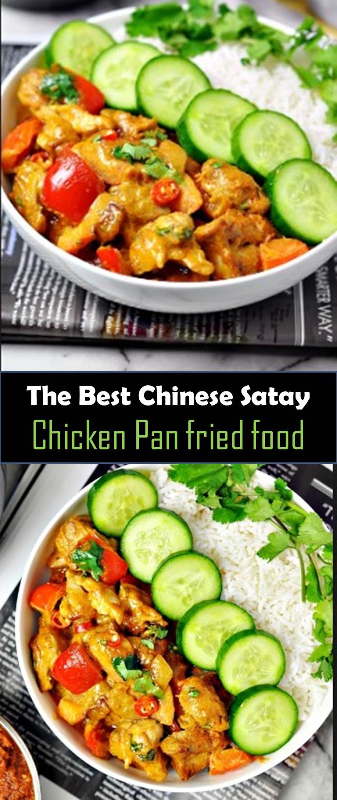 Chinese Satay Chicken Pan fried food 2
