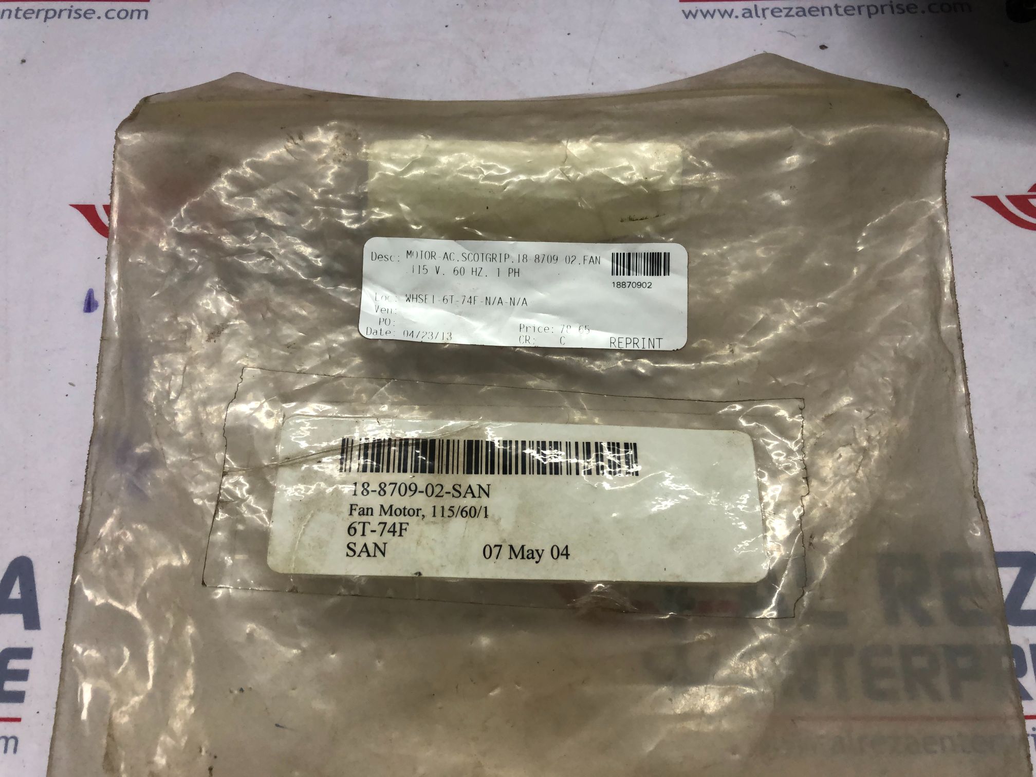 GARRETT INDIANA ESPLD16EM1 ELECTRIC MOTORS & SPECS