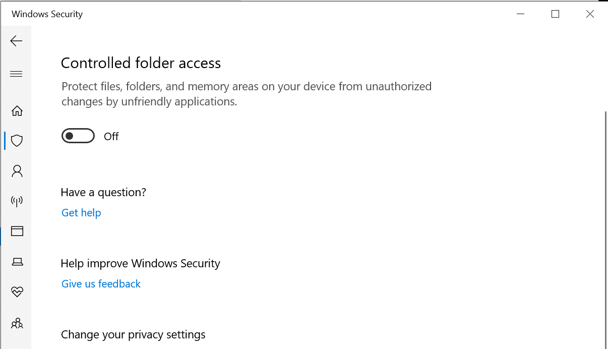 controlled folder access controlled folder access