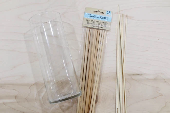 vase dowels and skewers