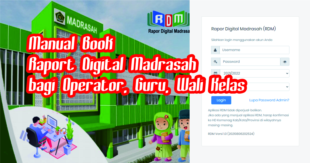 Manual Book Penggunaan Aplikasi Raport Digital Madrasah (RDM)