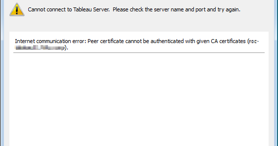 Vizible Difference: Tableau Server Login Issue With ...
