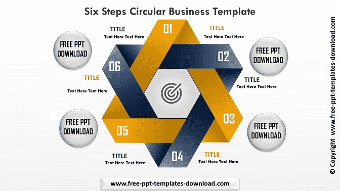 Six Steps Multi Layer Business PPT Template Download