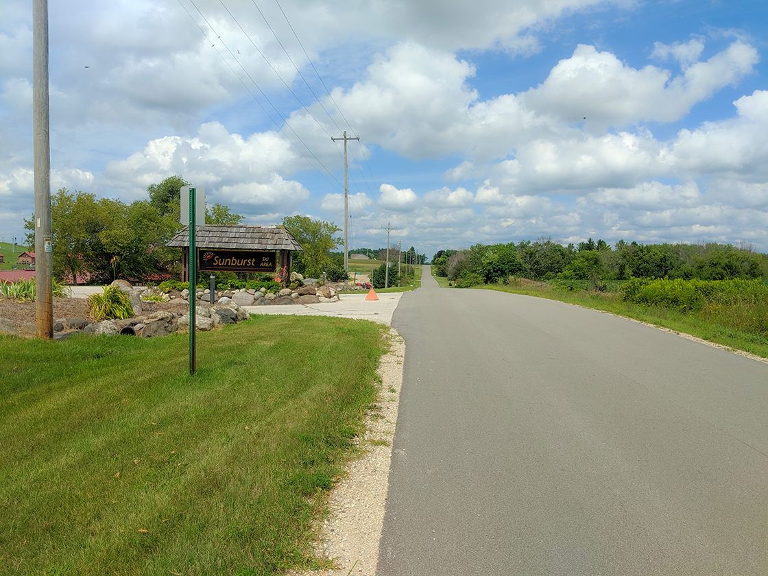 Road on the Milwaukee River Segment of the Ice Age Trail
