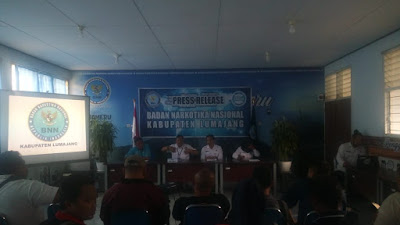 Press Release Akhir Tahun BNN Kabupaten Lumajang.