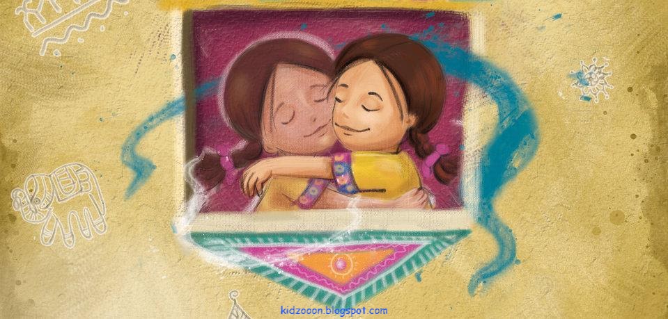 من قصص الأطفال المترجمة - قصة: صديقتي المفضلة - ترجمة: سمية ياسمين - تأليف: أنوبا لال - رسوم: سوفيدا ميستري - موقع (كيدزوون | Kidzooon)